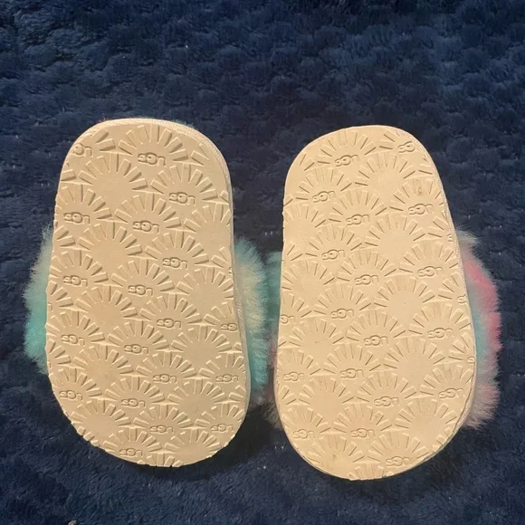UGG Baby Walker Shoes in Pink and Blue - Picture 3 of 3